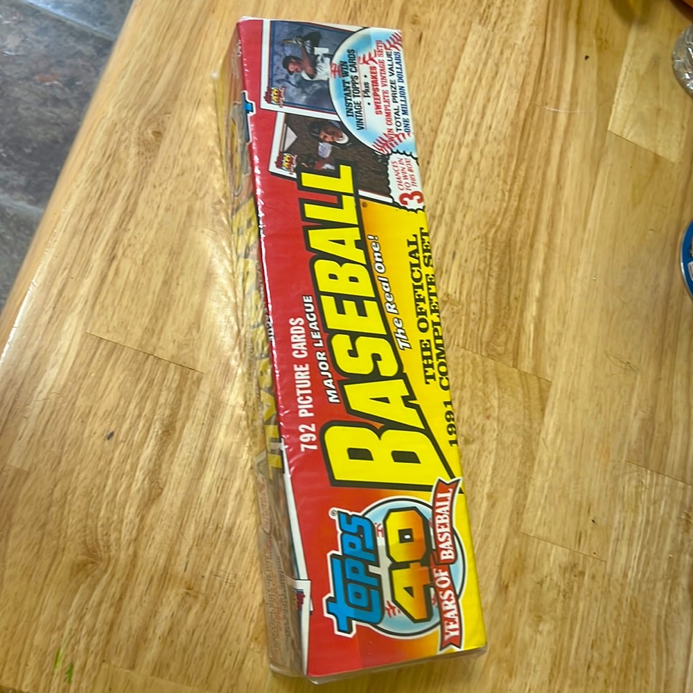 Baseball card 1991 complete set